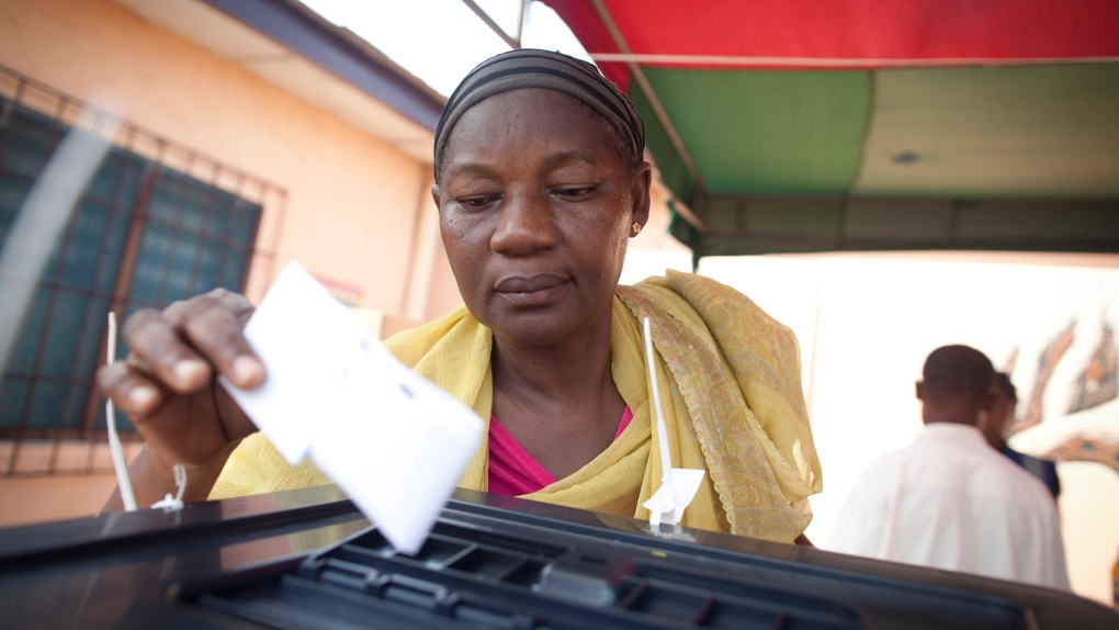 Voting in Accra, Ghana on Dec. 8, 2012.