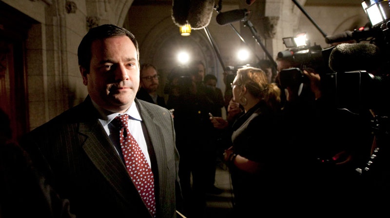 Minister of Citizenship, Immigration and Multiculturalism Jason Kenney walks through the foyer following question period in the House of Commons on Parliament Hill in Ottawa on Thursday Nov. 25, 2010. (Sean Kilpatrick / THE CANADIAN PRESS)