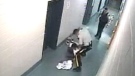 Cell block video shows an RCMP officer beating a prisoner at the Lac La Biche RCMP detachment on Sept. 13, 2009.
