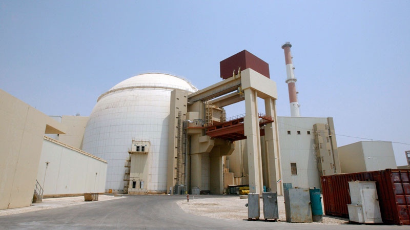 The reactor building of Bushehr nuclear power plant, just outside the southern city of Bushehr, Iran, Saturday, Aug. 21, 2010. (AP / Vahid Salemi)