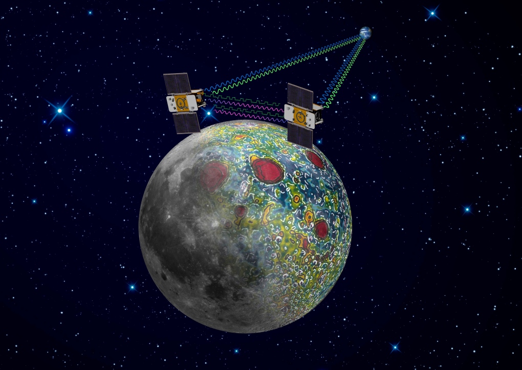 Satellite crashes moon