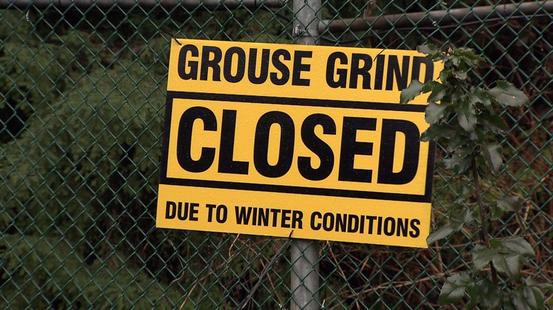 Grouse grind warning
