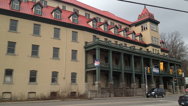 The Preston Springs Hotel in Cambridge, Ont., as seen on Wednesday, Dec. 19, 2012. (David Imrie / CTV Kitchener)