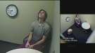 Andrew Roelink is seen in a police interrogation video. 