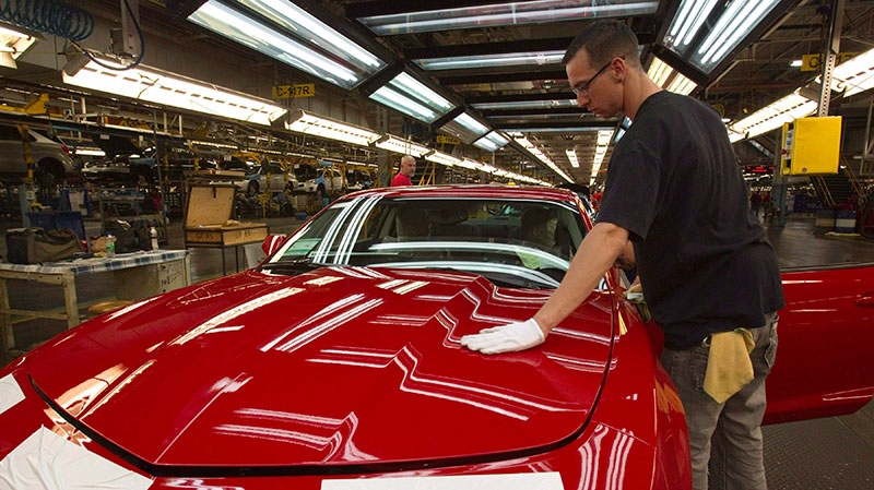 Camaro production at GM factory 