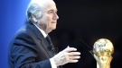 FIFA President Joseph Blatter speaks to the audience during the FIFA 2018 and 2022 soccer World Cup Announcement in Zurich, Switzerland, Thursday, Dec. 2, 2010. (AP / Keystone, Patrick B. Kraemer)