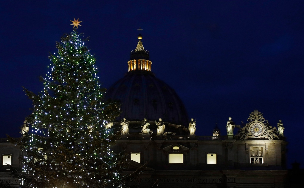 St. Peter's square Christmas tree Dec. 2012