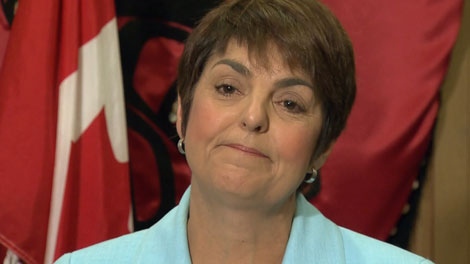 BC New Democrat leader Carole James resigns from her position. Dec. 6, 2010. (CTV)