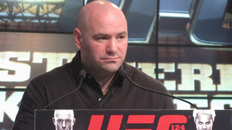 UFC president Dana White pauses during a news conference in Toronto, Tuesday, Dec. 7, 2010. (Neil Davidson / THE CANADIAN PRESS)  