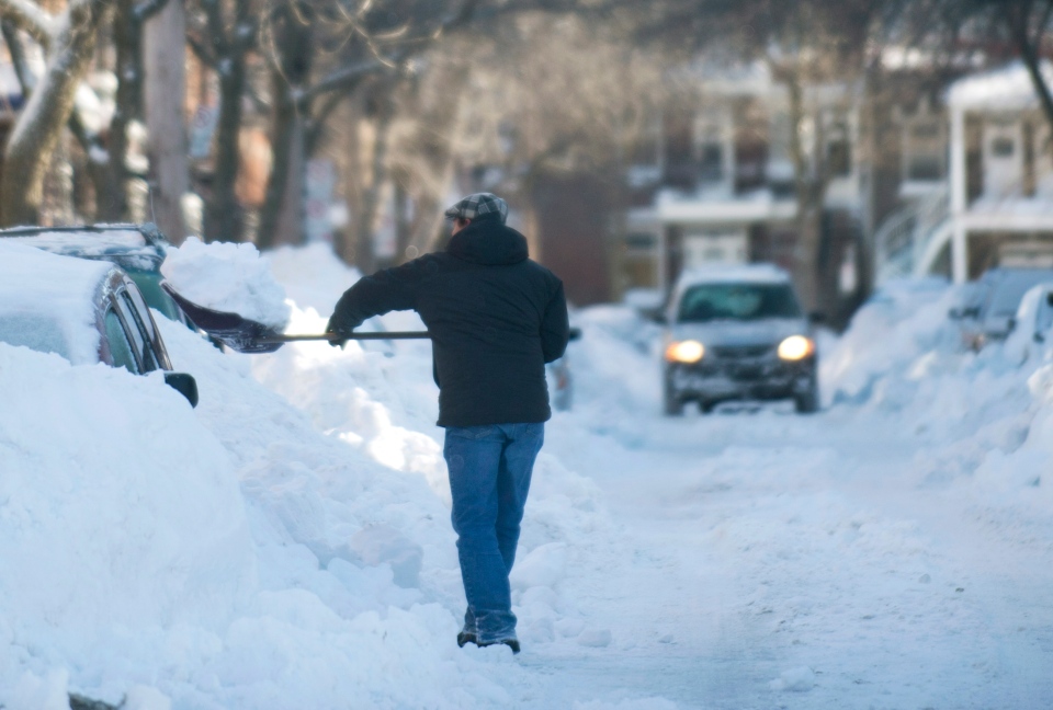Shovelling  snow can be dangerous for your heart