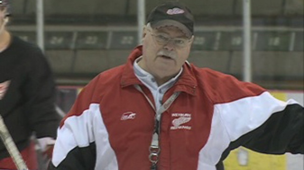 Red Wings coach Dwight McMillan