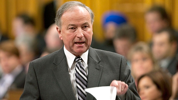 Minister of Justice and Attorney General of Canada Rob Nicholson rises in the House of Commons during Question Period on Parliament Hill in Ottawa, Wednesday December 8, 2010. (Adrian Wyld / THE CANADIAN PRESS)