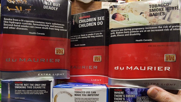 Cartons of cigarettes are shown in this 2006 photo in Ottawa. (THE CANADIAN PRESS/Fred Chartrand)