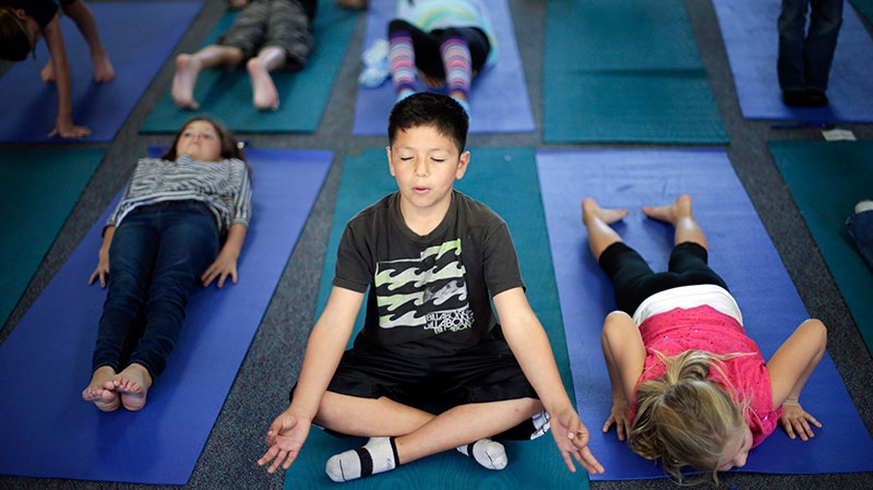 Doing yoga makes kids 'wussy?'