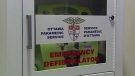 A public defibrillator was used to help save a man who went into cardiac arrest at a Goodlife Fitness Centre in Ottawa, Monday, Dec. 13, 2010.