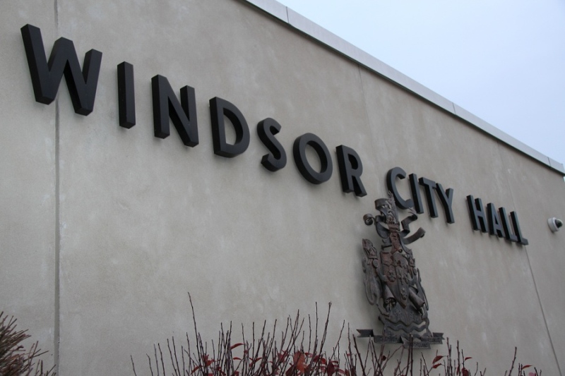 Windsor City Hall sign shown in this file photo on in Windsor, Ont., Monday, Jan. 7, 2013. (Melanie Borrelli / CTV Windsor)