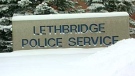 Lethbridge police sign