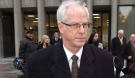 Former Nortel Networks chief executive Frank Dunn leaves court in Toronto on Monday, Jan. 16, 2012. (The Canadian Press/Frank Gunn)