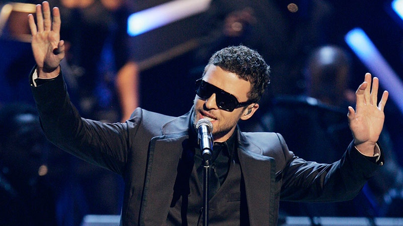 Justin Timberlake performs on stage