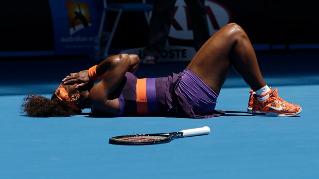 Serena Williams ankle injury Australian Open