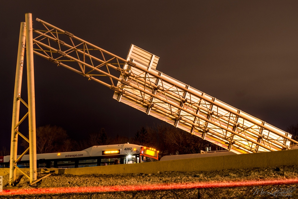 Queensway sign knocked down