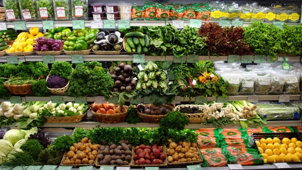 Produce on display at a Healthy Butcher store.