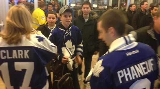Toronto Maple Leafs open practice NHL lockout