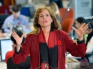 Former Ont. cabinet minister Sandra Pupatello gestures during a news conference in Toronto on Thursday, Nov. 8, 2012. (Nathan Denette / THE CANADIAN PRESS)