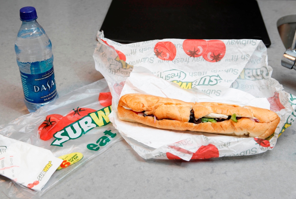 Subway's chicken breast sandwich