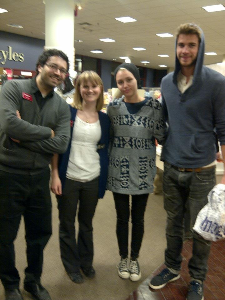 Miley Cyrus & Liam Hemsworth at Chapters