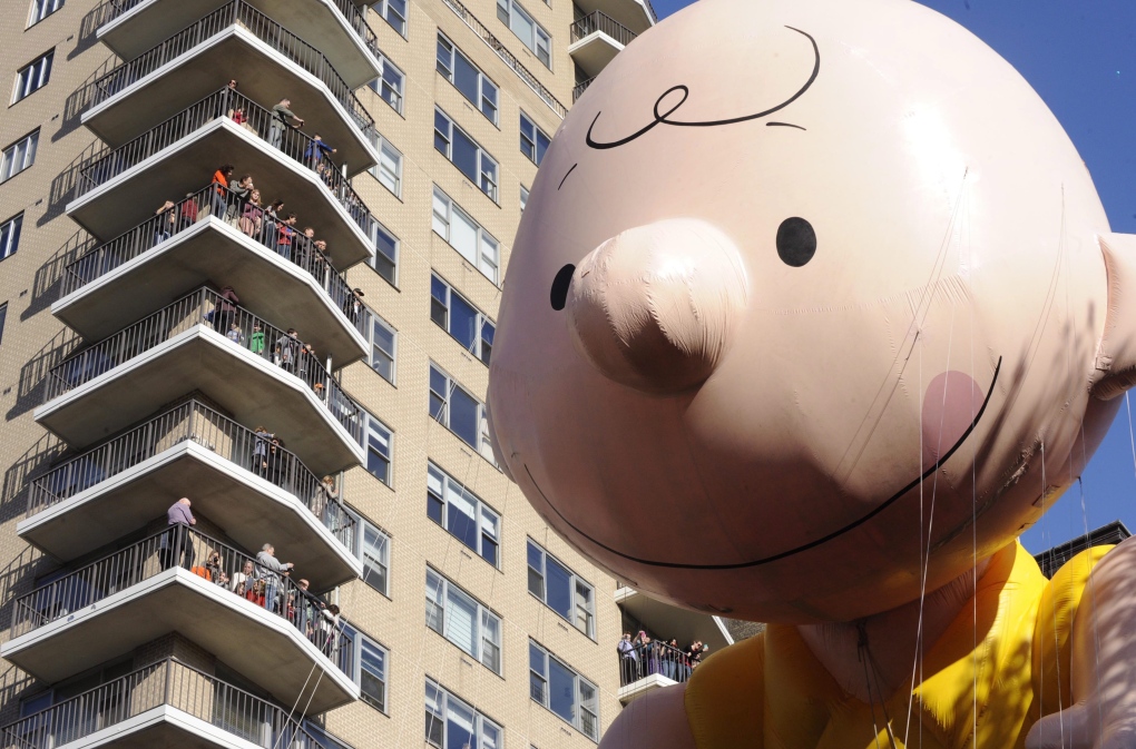 Charlie Brown at the Macy's Parade, Nov. 22, 2012.