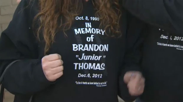 Brandon Thomas memorial shirt