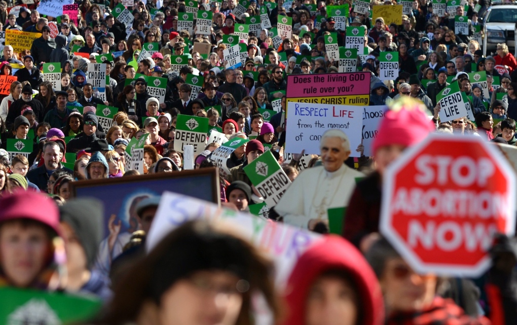 Abortion opponents in Atlanta, Jan. 22, 2013.