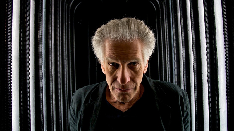Canadian director David Cronenberg poses for a photo after a news conference at the L.A. Opera's 'The Fly' stage at the Dorothy Chandler Pavilion in Los Angeles, Aug. 26, 2008. (AP / Damian Dovarganes)