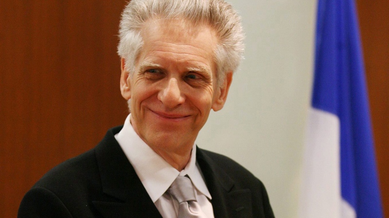 Canadian director David Cronenberg smiles prior to receiving the prestigious Legion d'Honneur, France's highest distinction, during a private ceremony in Toronto on Wednesday, April 1, 2009. (Darren Calabrese / THE CANADIAN PRESS)  