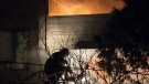Three people were rescued during an apartment blaze in East Vancouver on Dec. 30, 2010. (CTV)