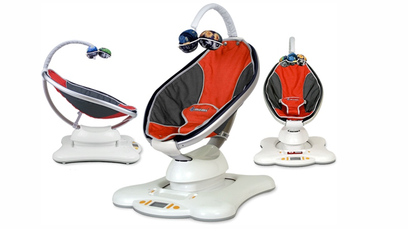 A mamaRoo is seen in this image courtesy 4moms.com