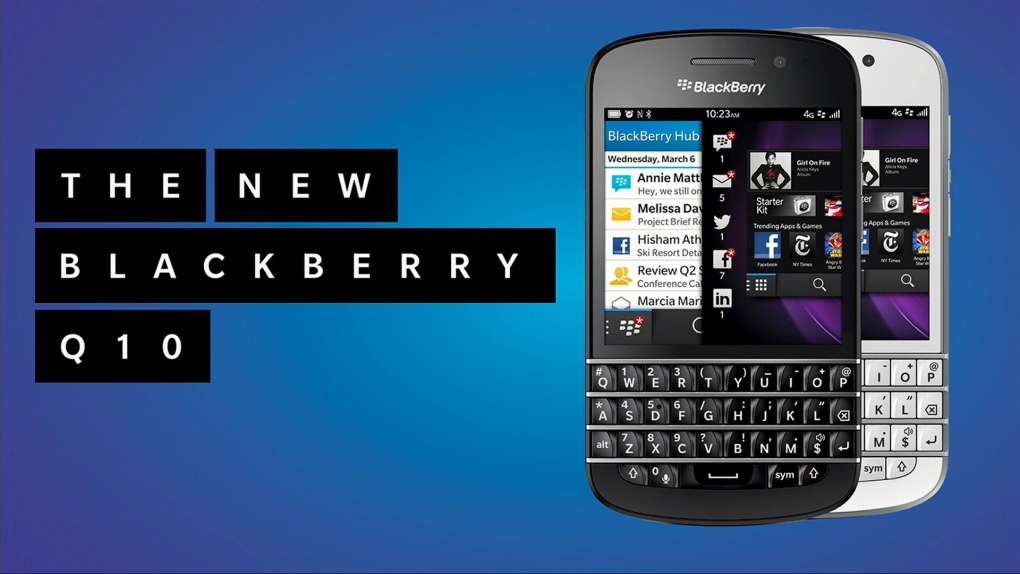 The new BlackBerry model Q10 is unveiled 