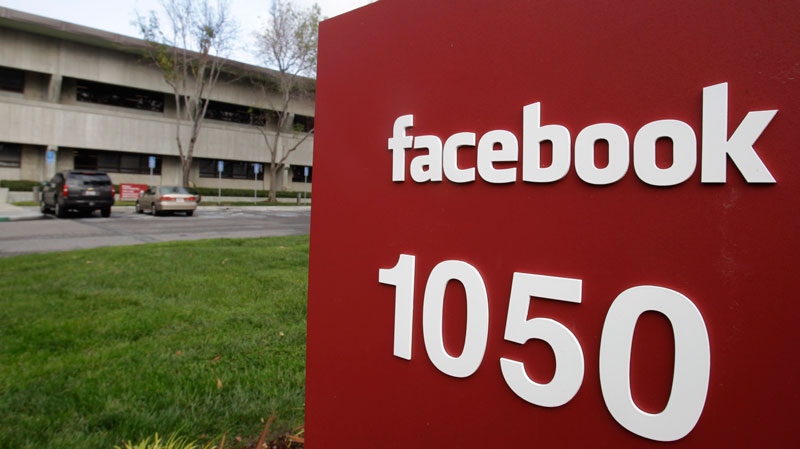 Exterior of Facebook headquarters in Palo Alto, Calif., Monday, Jan. 3, 2011.  (AP / Paul Sakuma)