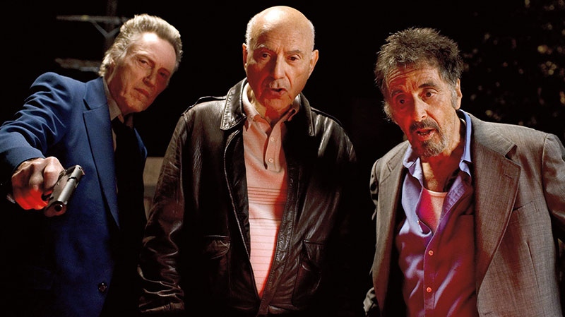 Christopher Walken as Doc, Alan Arkin as Hirsch, and Al Pacino as Val in a scene from eOne Films Canada's 'Stand Up Guys'