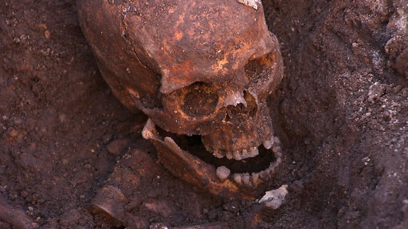 The remains found underneath a car park last September at the Grey Friars excavation in Leicester were declared 'beyond reasonable doubt' to be the long lost remains of England's King Richard III, missing for 500 years. (University of Leicester)