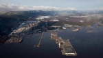 Douglas Channel, the proposed termination point for an oil pipeline in the Enbridge Northern Gateway Project, is pictured in an aerial view in Kitimat, B.C., on Jan. 10, 2012. (Darryl Dyck / THE CANADIAN PRESS)