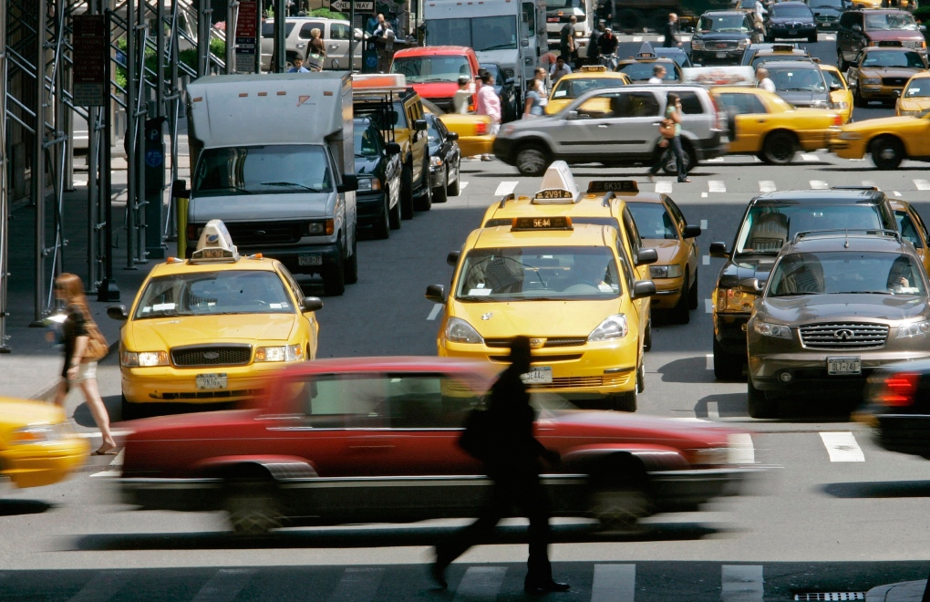 Traffic on New York's Park Avenue, June 7, 2007.