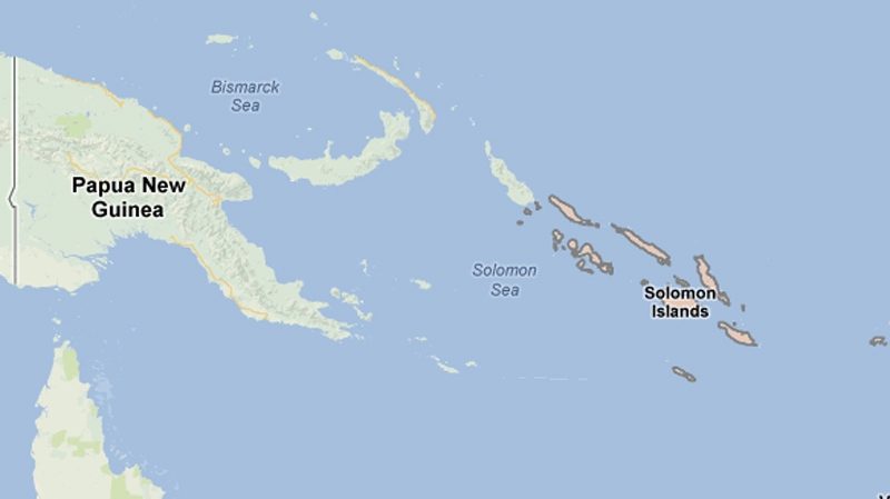 Solomon Islands are seen in this image from Google