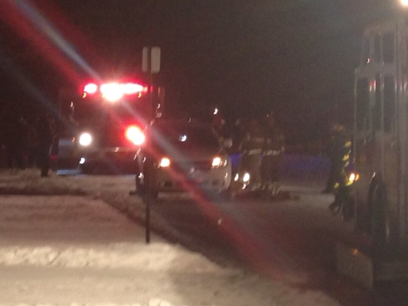 Windsor police investigating after pedestrian is struck on Coventry Court, Feb. 5, 2013.