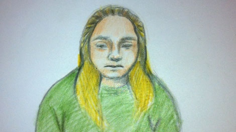 Jennifer Bird, 26, appears in court via video remand, Friday, Jan. 7, 2010.