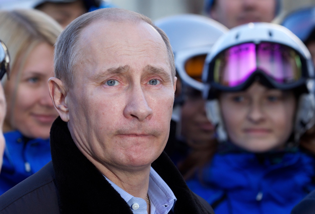 Putin at the Rosa Khutor Alpine Centre.