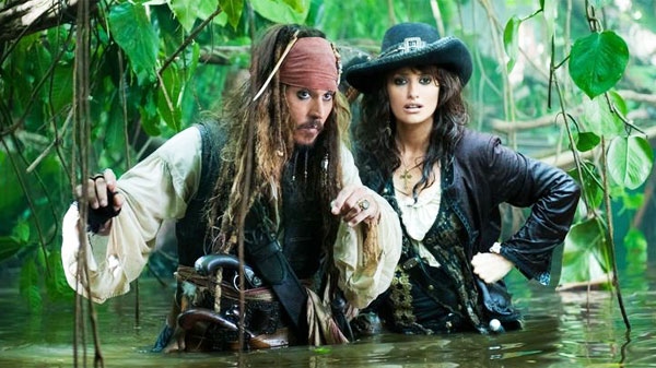 Johnny Depp and Penelope Cruz in Walt Disney Pictures' Pirates of the 'Caribbean: On Stranger Tides.'
