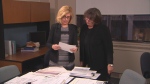 Sandie Rinaldo reviews documents obtained by W5's access to information request with Lynn McDonald, a professor in the Faculty of Social Work with the University of Toronto. 