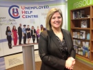 Ontario NDP Leader Andrea Horwath visited the Unemployed Help Centre in Windsor, Ont., on Tuesday, Feb. 12, 2013. (Christie Bezaire / CTV Windsor) 